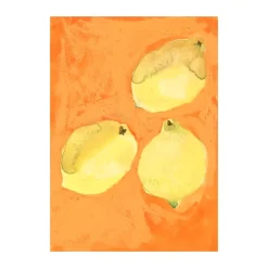 Paper Collective Lemons poster, 30x40 cm YellowOrange Hot