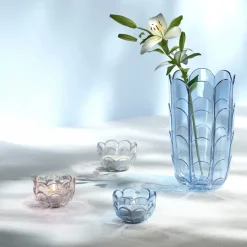 Holmegaard Lily candle holder Ø7 cm, Clear Transparent Discount