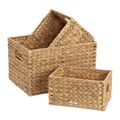 Dixie Lily storage basket small 3-piece set, Natural Beige New
