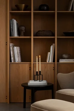 Audo Copenhagen Line candle holder, Black Hot
