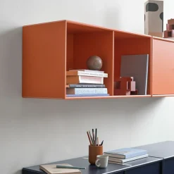 Montana Line shelf module wall hung 1 door, Nordic 09 Grey Best