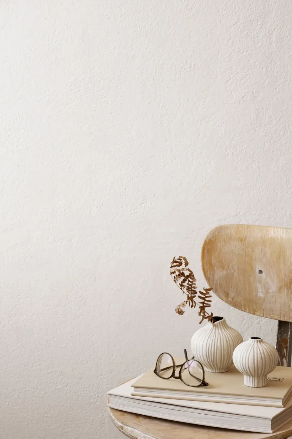 Lindform Line vase, Sand white stone stripe, medium Beige Best