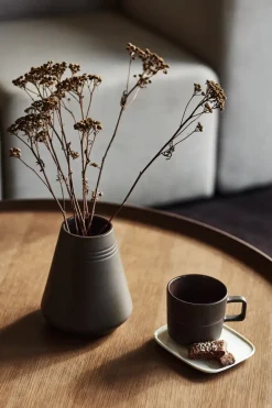 NJRD Lines vase 18 cm, Brown Discount