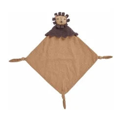 OYOY Lobo Lion baby blanket 40x40 cm, Caramel Brown New