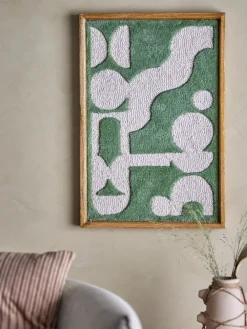 Bloomingville Longton wall decoration 45x65 cm, Green Hot