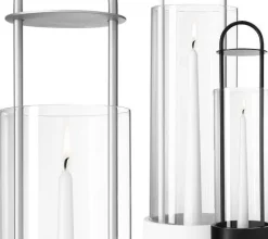 Design House Stockholm Lotus hurricane lantern, Black Best