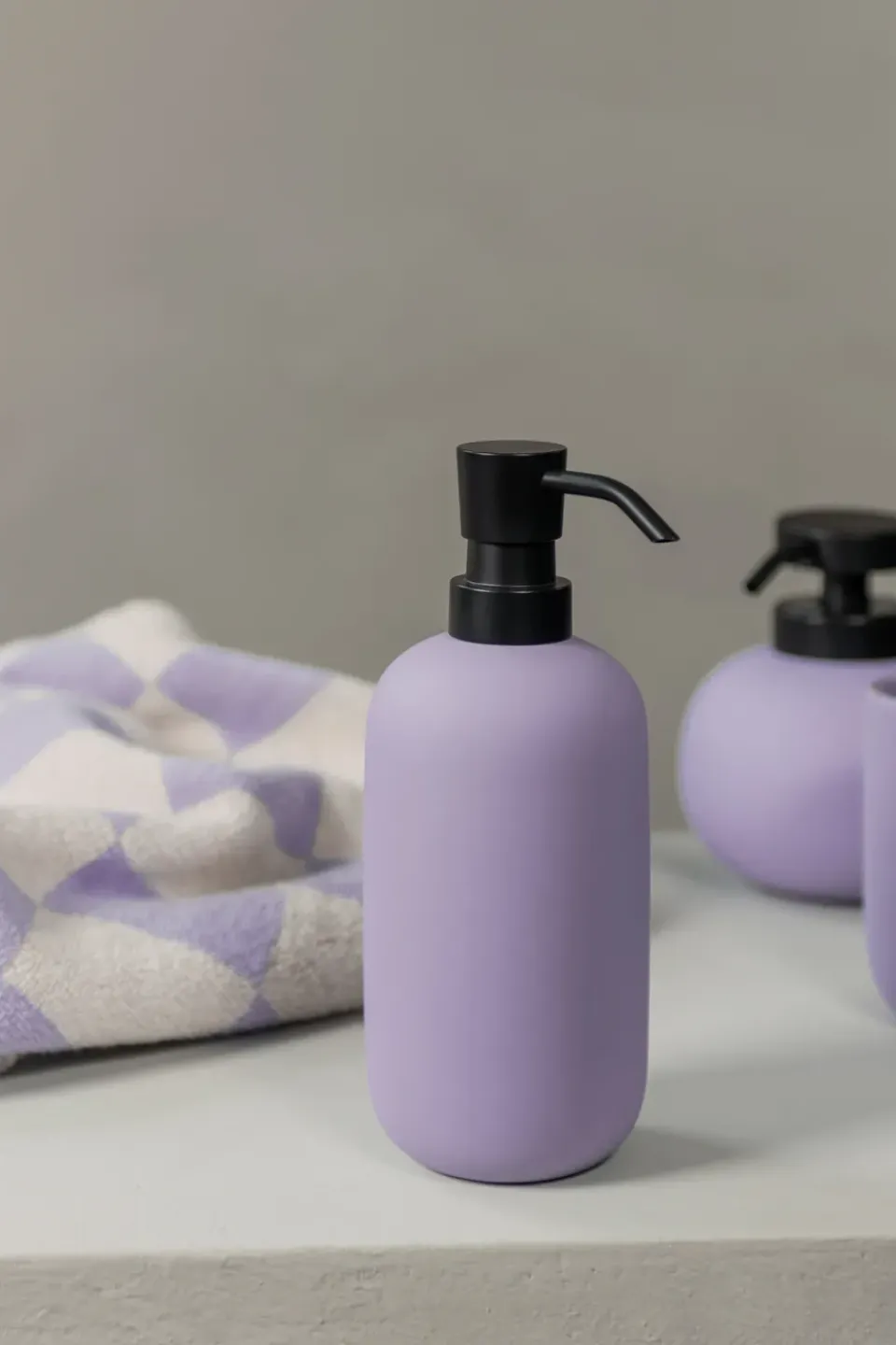 Mette Ditmer Lotus soap dispenser high, Light lilac Purple Sale