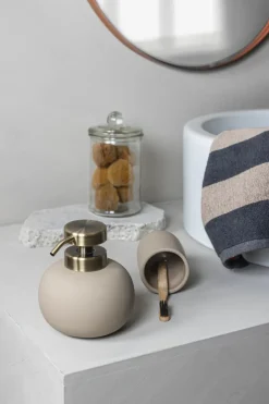 Mette Ditmer Lotus soap dispenser, Sand (off-) White Clearance