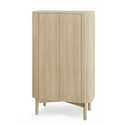 Northern Loud tall cabinet 143 cm, Light oiled oak BeigeBrown Clearance
