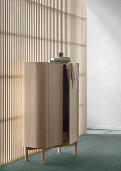 Northern Loud tall cabinet 143 cm, Light oiled oak BeigeBrown Clearance