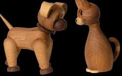 Spring Copenhagen Lucky cat decoration 42 cm, Oak-maple Beige Best