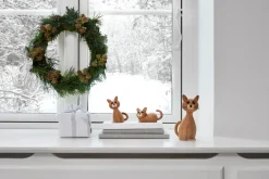 Spring Copenhagen Lucky cat decoration, Oak Brown Discount