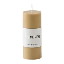 Tell Me More Luna scented candle, Honey, Ø4x10 cm Yellow New