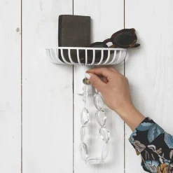 KLONG Lunett objects hat rack with hook, White Sale