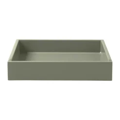 Mojoo Lux lacquered decorative tray 19x19x3,5 cm, Sage Green Best
