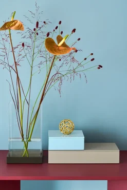 Mojoo Lux lacquered storage box 19x19x7 cm, Powder Blue Sale
