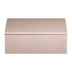 Mojoo Lux lacquered storage box 19x19x7 cm, Powder rose Pink