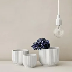 Lyngby Porcelæn Lyngby flower pot , Ø11,5 cm White Discount