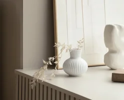 Lyngby Porcelæn Lyngby Tura vase , 14.5 cm White Hot