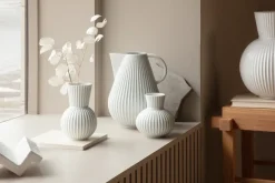 Lyngby Porcelæn Lyngby Tura vase , 14.5 cm White Hot
