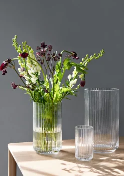 Lyngby Porcelæn Lyngby vase glass clear, 25 cm Transparent Sale