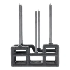 Villa Collection Lyst candlestick 6 candles, Black