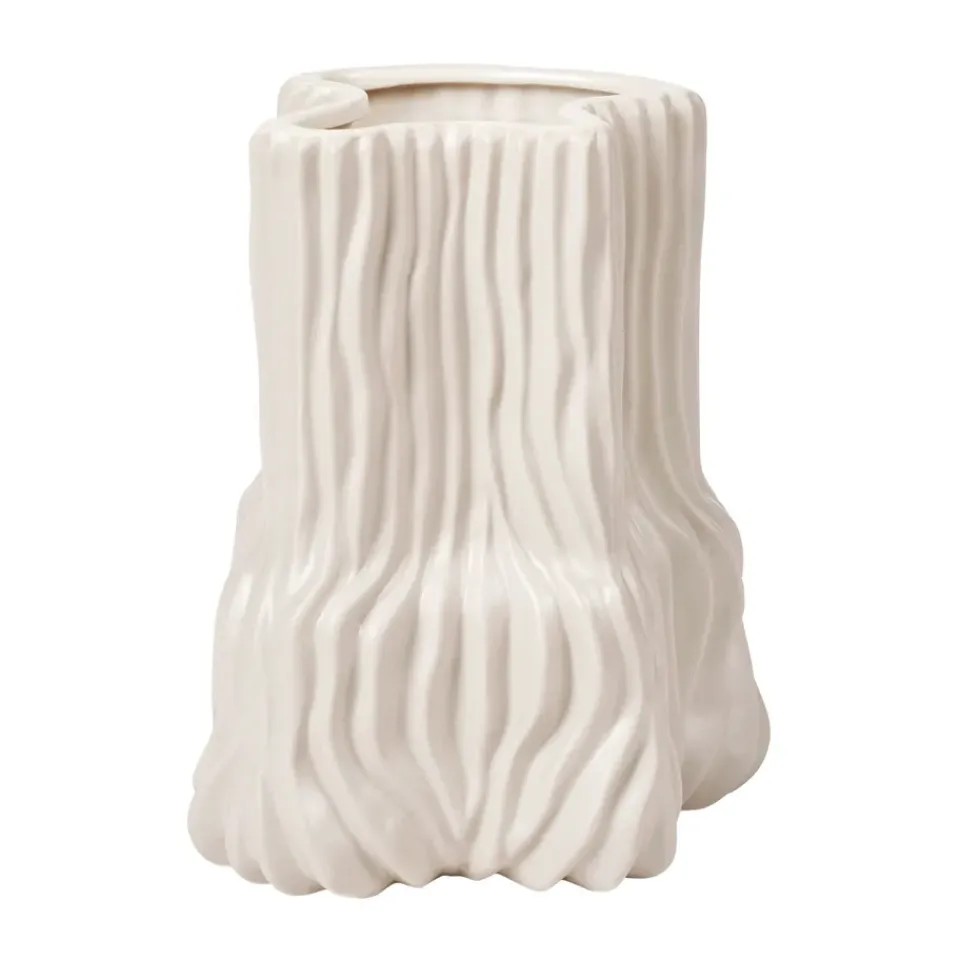 Broste Copenhagen Magny vase 23.5 cm tall., Castle Beige New