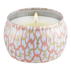 Voluspa Maison Blanc Mini Tin scented 25 hours, Saijo Persimmon Gold-colouredPinkWhite Outlet