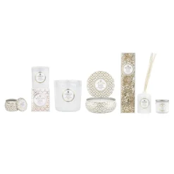 Voluspa Maison Blanc 3-wick Tin scented 40 hours, Suede Blanc BeigeGold-colouredWhite Online