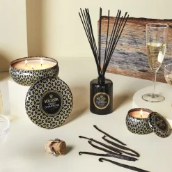 Voluspa Maison Noir fragrance sticks 177 ml, Crisp Champagne Gold-colouredBlack Best