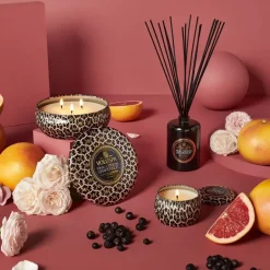 Voluspa Maison Noir fragrance sticks 177 ml, Pink Citron Grapefruit Gold-colouredBlack