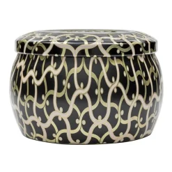 Voluspa Maison Noir Mini Tin scented 25 hours, Ambre Lumiere BeigeGold-colouredBlack Online