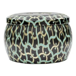 Voluspa Maison Noir Mini Tin scented 25 hours, French Linen Gold-colouredBlackTurquoise Discount