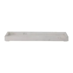 Bloomingville Majsa decorative tray 18x38 cm, marble White Clearance