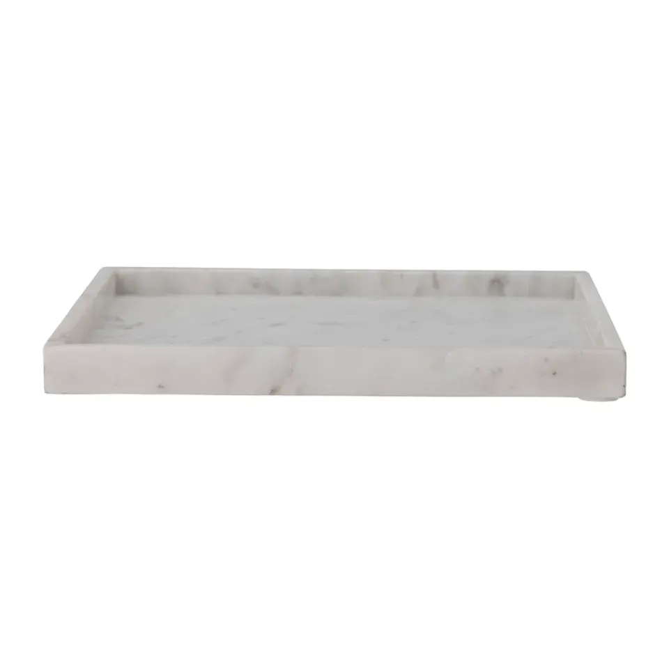 Bloomingville Majsa decorative tray 35x35 cm, marble White Hot