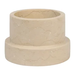 Mette Ditmer Marble candle holder for block candle 6.5 cm, Sand Beige Best