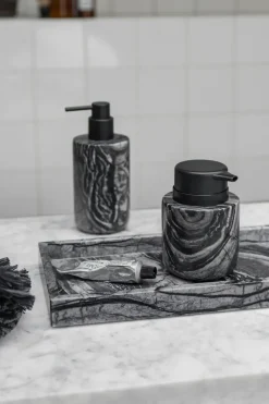 Mette Ditmer Marble decorative tray 16x31 cm, Black-Grey GreyBlack Outlet