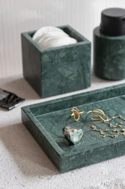 Mette Ditmer Marble decorative tray 16x31 cm, Dark forest Green Outlet
