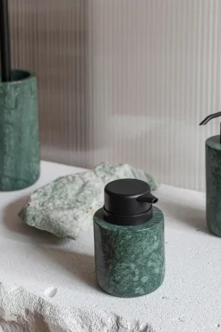 Mette Ditmer Marble soap dispenser 12.5 cm, Dark forest Green Clearance