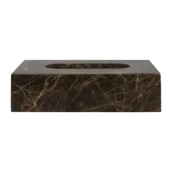 Mette Ditmer Marble tissue box 14x25.5 cm, Brown Online