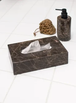 Mette Ditmer Marble tissue box 14x25.5 cm, Brown Online