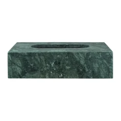 Mette Ditmer Marble tissue box 14x25.5 cm, Dark forest Green Hot
