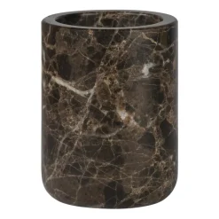 Mette Ditmer Marble toothbrush holder 10 cm, Brown Clearance