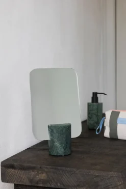 Mette Ditmer Marble vanity mirror, Dark forest, 30 cm Green Discount