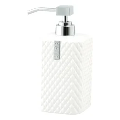 Lene Bjerre Marion soap dispenser 17.5 cm, White-silver Silver-colouredWhite