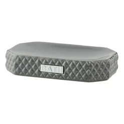 Lene Bjerre Marion soap holder 13.5x9 cm, Monument grey-silver GreySilver-coloured
