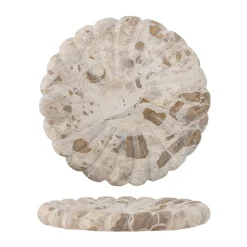 Bloomingville Marlie marble tray Ø22.5 cm, Natural Brown Outlet