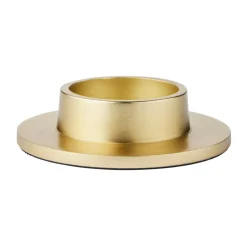 Broste Copenhagen Maro candle holder for pillar candles, Brass finish, 4 cm Gold-coloured Discount