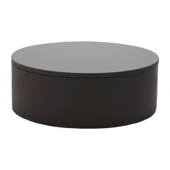 Mojoo Matte lacquered storage box Ø20x7 cm, Black Discount