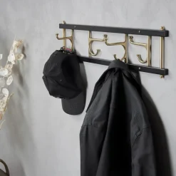 Essem Design Maxi 4 Dekorativ hook rail, -brass Black Online
